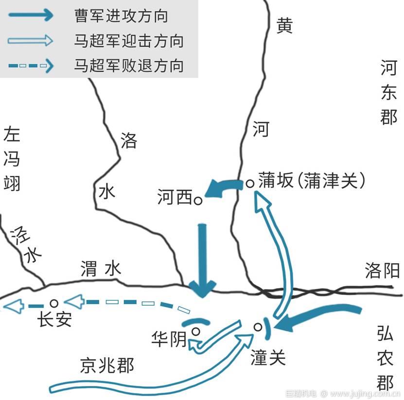 三国经典的运动战,曹军没有正磕潼关,而是绕行较弱的蒲津关