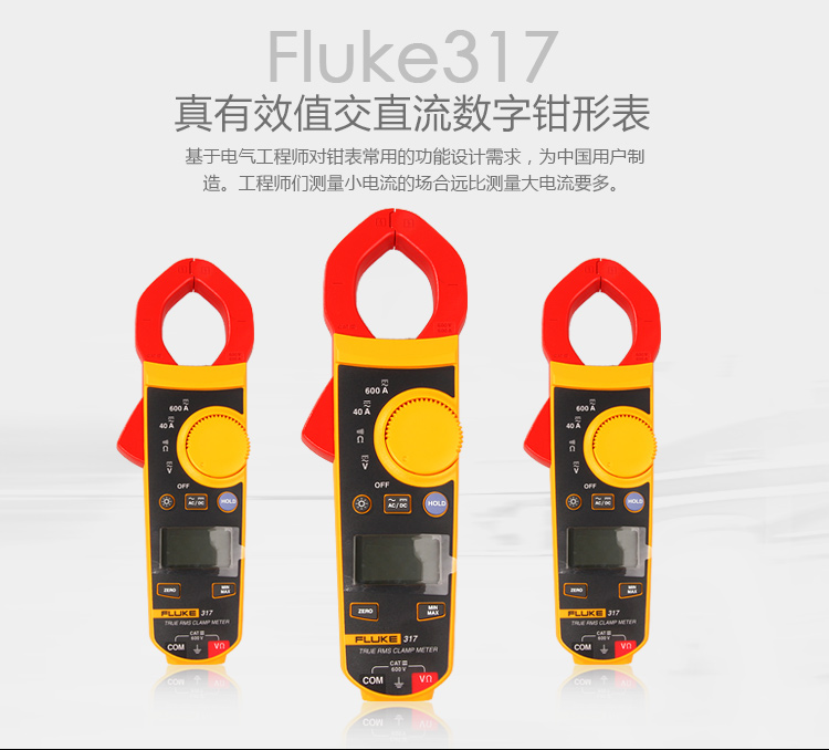 FLUKE F317(40/600A) 钳形电流表