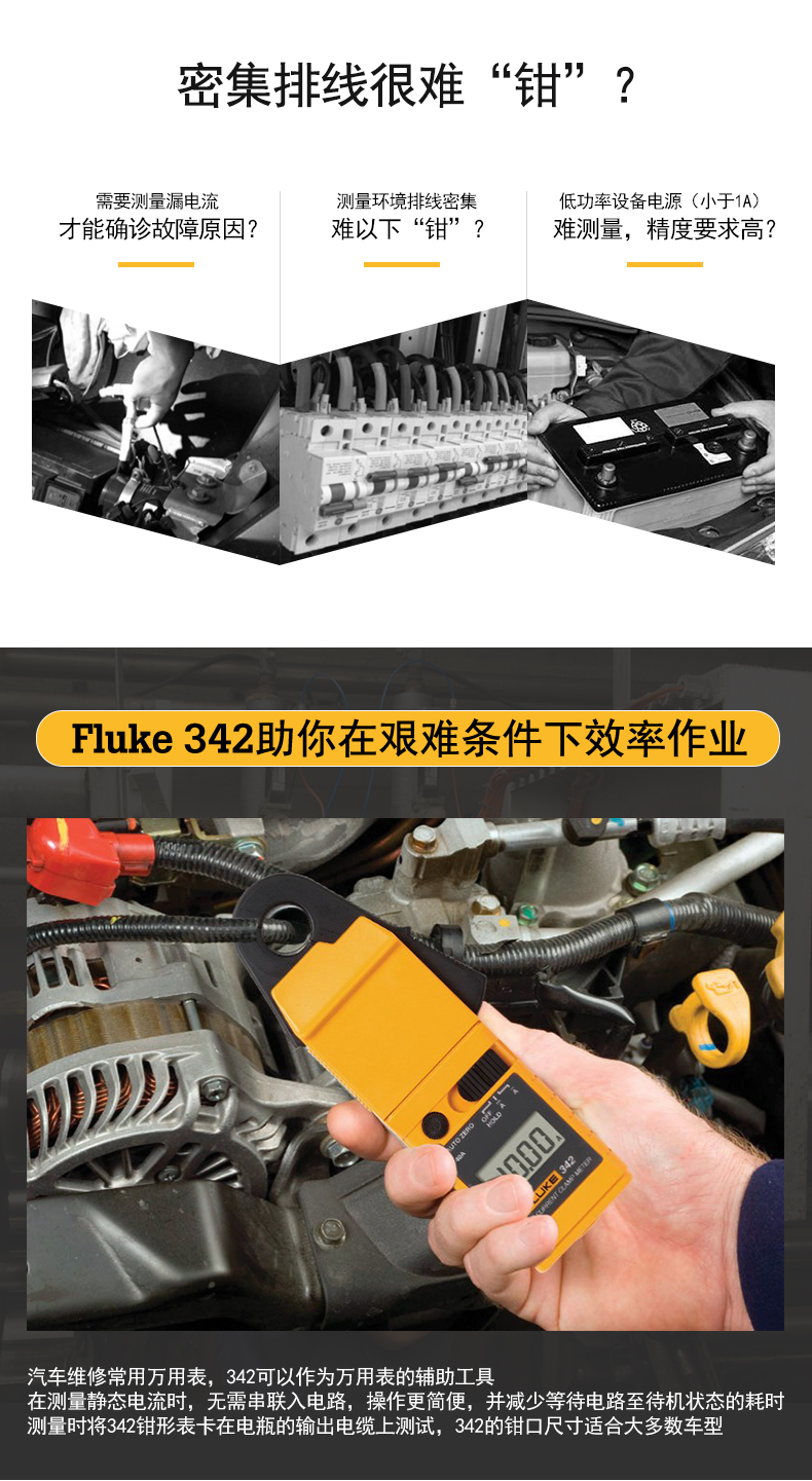 FLUKE F342 电流钳形表