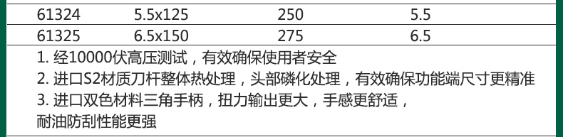 世达 61223 T系列双色柄十字绝缘螺丝批 #2x100MM