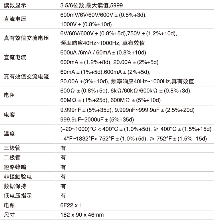 宝工 MT-1280 数字万用表