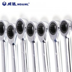 威达 W07250 WD棘轮两用扳手组套（新）(8-19mm)