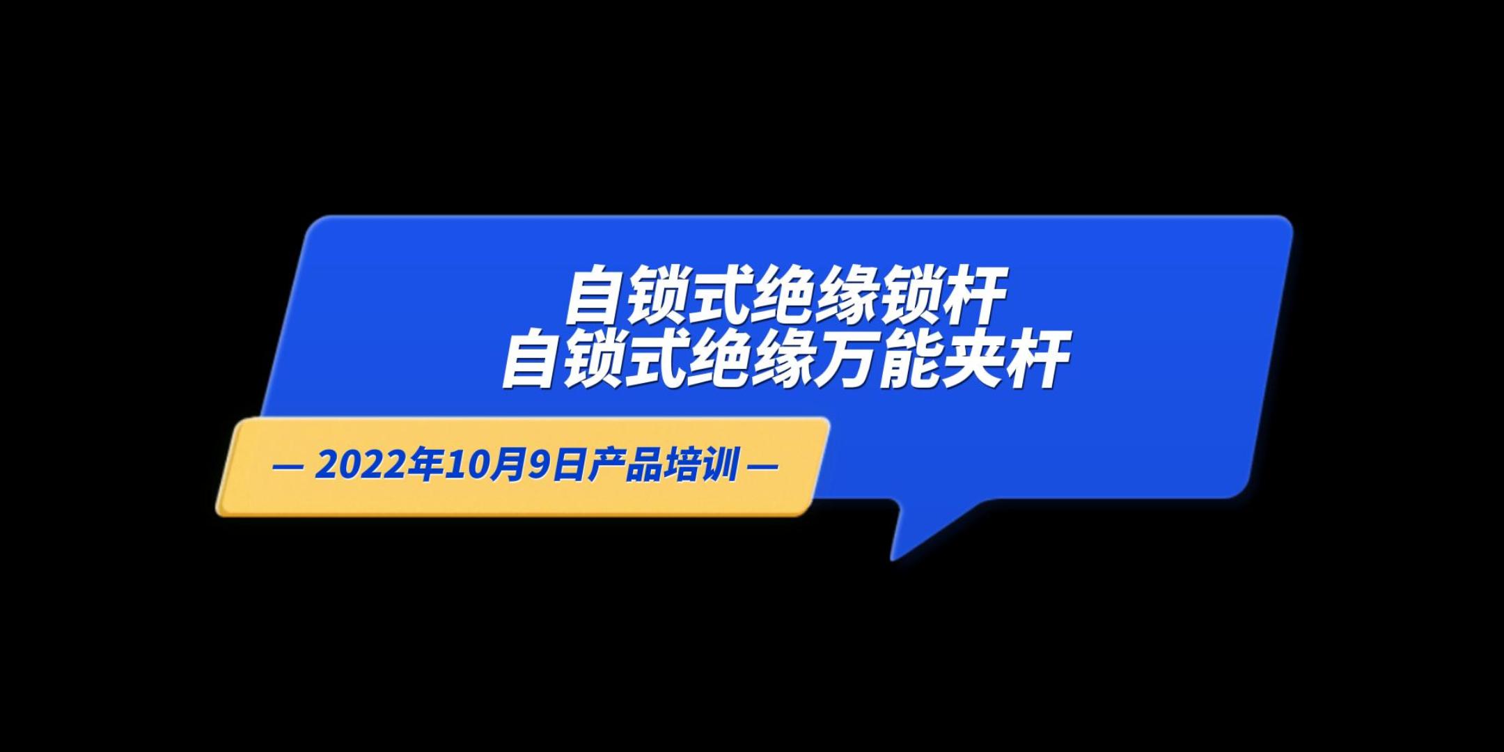 自锁式绝缘锁杆与自锁式绝缘万能夹杆-22年10月9日产品培训