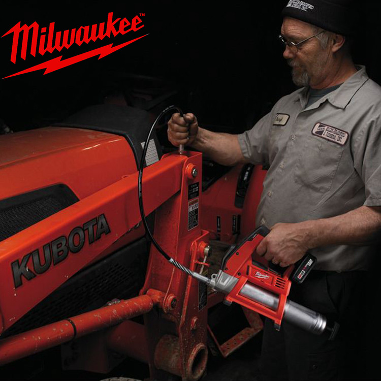 美国Milwaukee米沃奇12V锂电池充电式注油黄油枪套装M12GG-202C