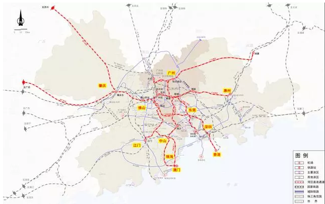 廣州規劃17條地鐵接佛山,5條地鐵接東莞